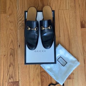 Gucci Princetown Black Mules l size UK 9 US 10